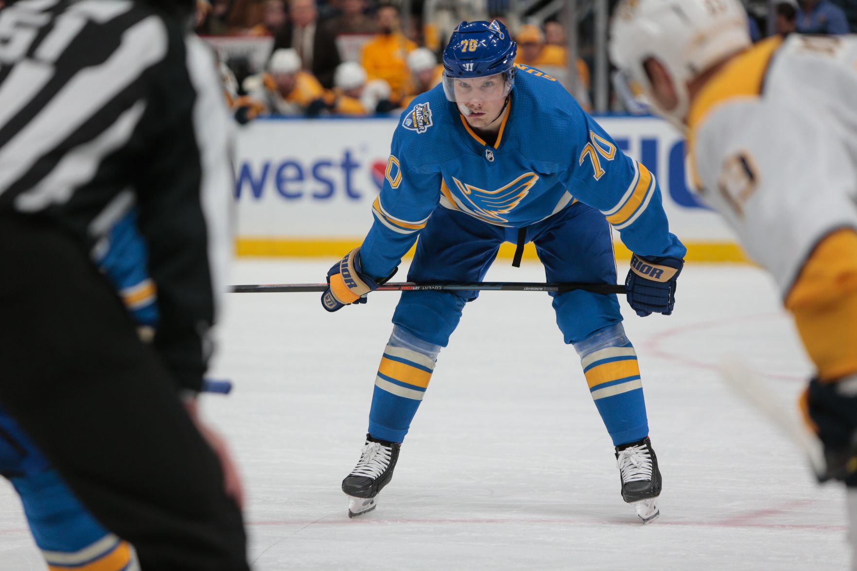 Blues take on Predators at the Enterprise Center
